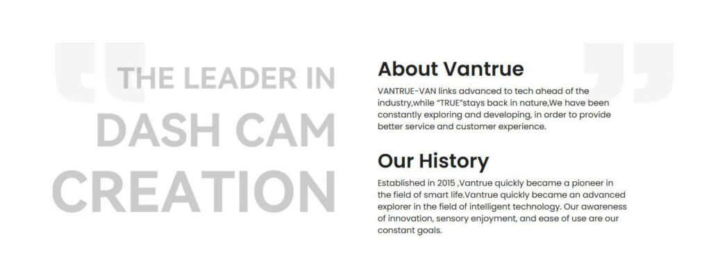 vantrue about