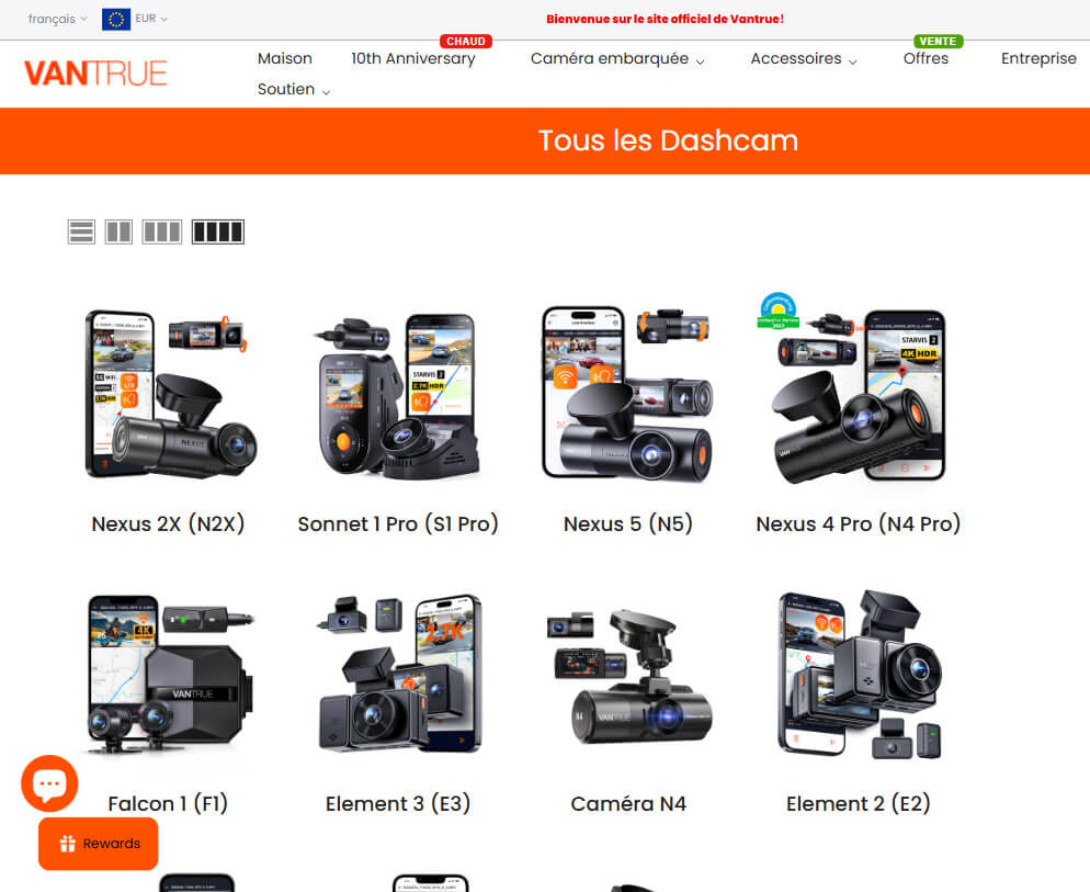 vantrue produit
